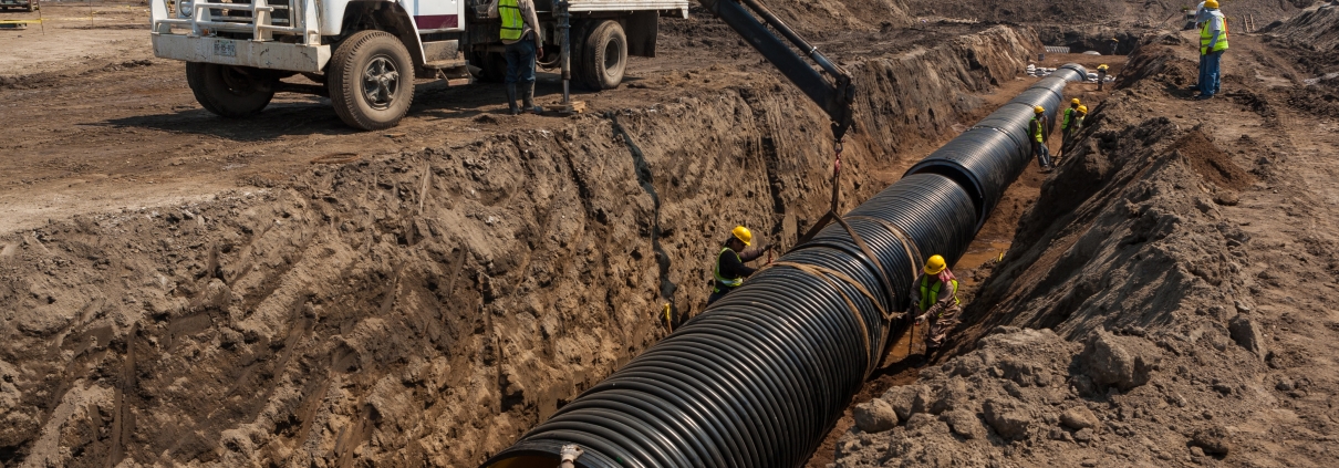 Hdpe pipe installation