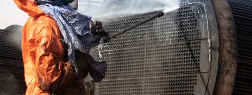 condenser tube cleaning services by hydro jetting method